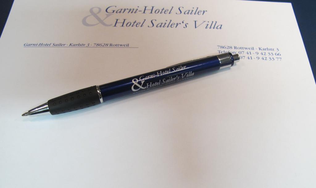 Garni-Hotel Sailer & Hotel Sailer'S Villa روتفايل المظهر الخارجي الصورة